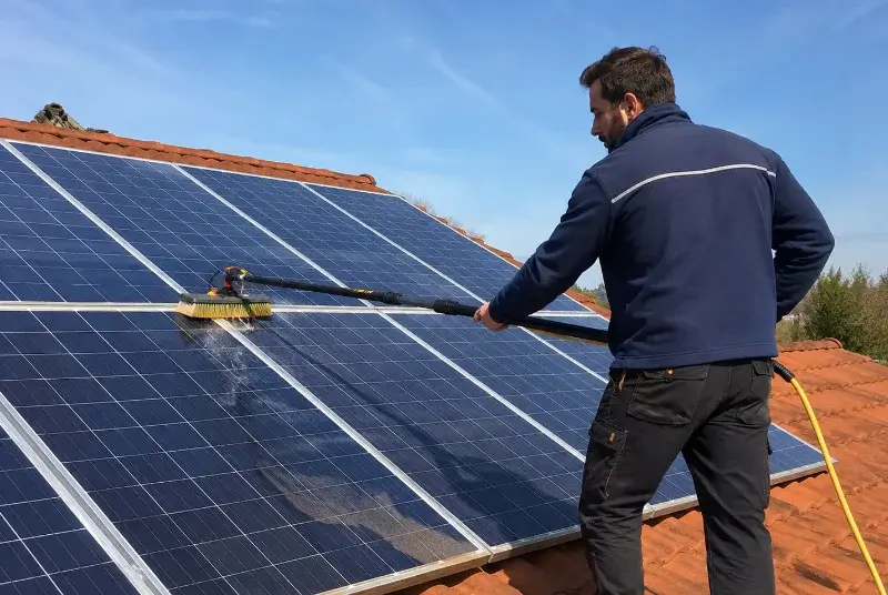 Nettoyage et entretien de panneaux solaires à Saint-Dézéry