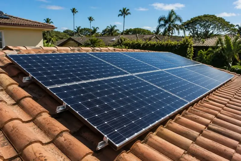 Installation de panneaux solaires à Saint-Dézéry